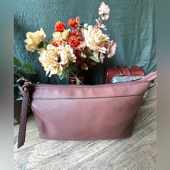 Steve Madden Crossbody Hobo Bag Purse w/Sakroots Wallet - Earth Tone Bag - Picture 4 of 12